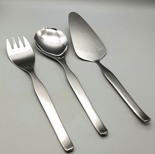 Vintage Mid Century Viners Profile Stainless Salad Servers & Cake or Pie Slice