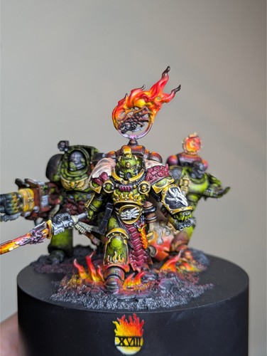 Salamander diorama painted - diorama,