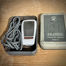 Vintage GRUNDIG GMD15 Microphone with Stand 1960’s Good Condition