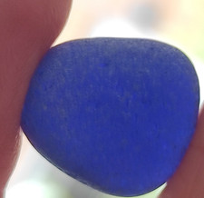 Genuine Seaham Sea Glass - (S579) LOVELY VIVID BLUE PIECE