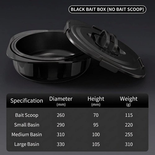 Piece bait mixing bowl set - mixing,