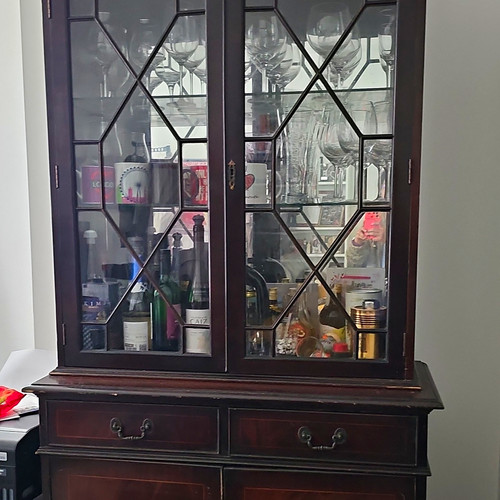 Brown wood glass - wood, &