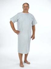 Hospital patient gown - blue, &