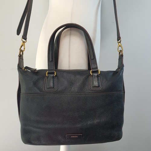 Fossil black brown leather - fossil,