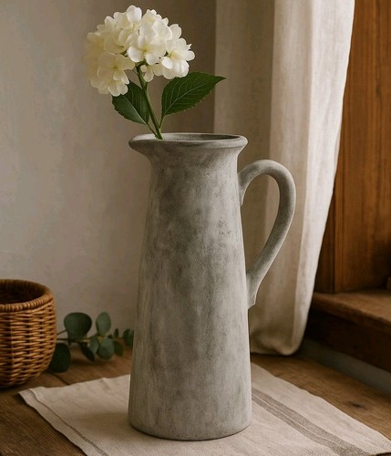 Tall grey stone - tall, jug
