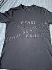 Fendi Roma Men's Black T-Shirt