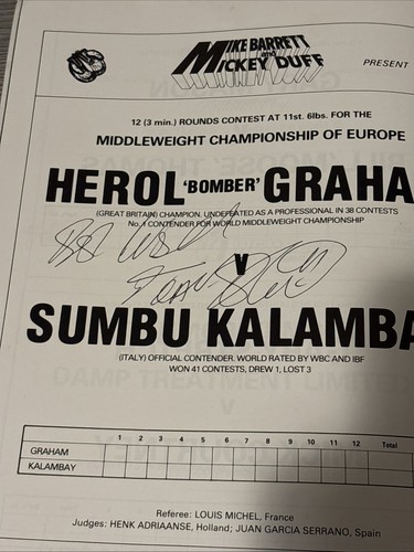Graham kalambay 1987 boxing - vs,