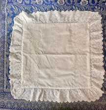 2 Vintage White Cotton Lace