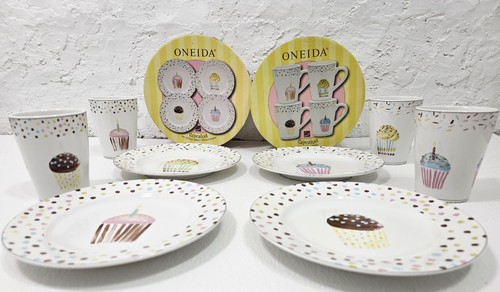 Oneida cupcake matching - cupcake, plates