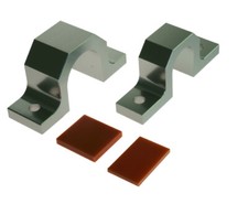 Escort MK1 MK2 Alloy Steering Rack Mounts - Aluminium Mounting Brackets Clamps