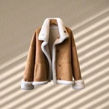 Women Shearling Suede Jacket |