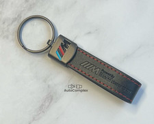 M Sport Premium Luxury Black Leather Keyring for BMW Key Fob Chain Tag Gift
