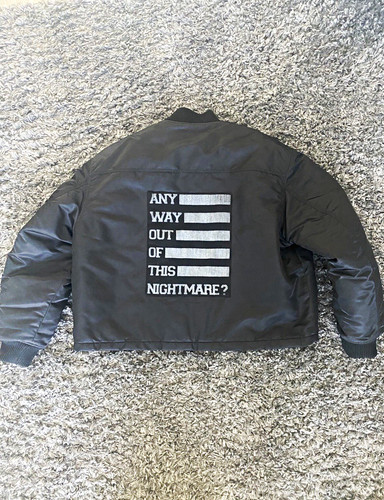 Raf simons black nylon - black, bomber