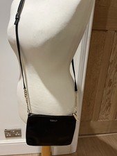 Modalu Black Leather Shoulder /cross Body Bag