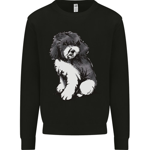 Harlequin poodle sketch mens - poodle,