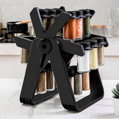 Rotating spice rack with - spice,