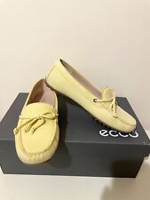ECCO DIVINE SHERBERT ( LEMON)  MOCCASIN LOAFER FLAT SHOES SIZE 5/ 5.5 EU 38