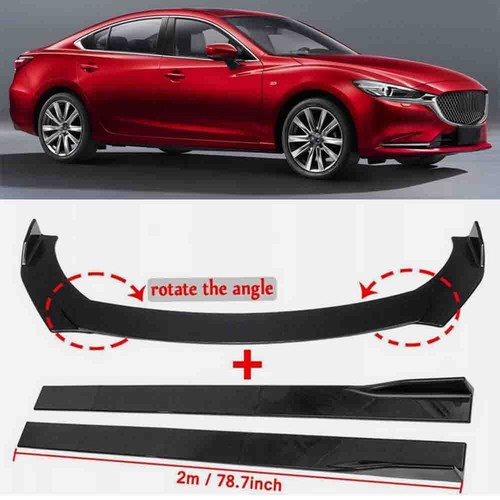 Gloss black front - black, bumper