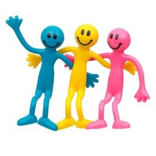 Bendable Smiler Man Bendy Smiley Sensory Fidget Toy SEN Pocket Money Party Bag