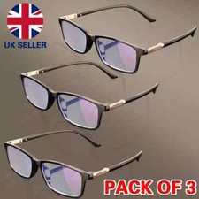 3 Pack Quality Trendy Reading Glasses Anti-blue Unisex Mens Ladies Eyeglass