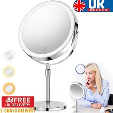 Double sided Makeup Mirror 1X/10X Magnifying Mirror With LED Light Vanity Mirror