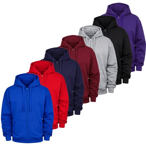 Kids adults zip hoodie hooded - adults,