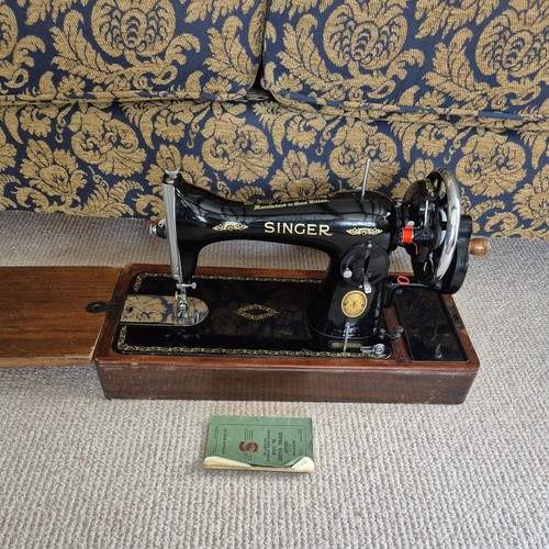 Singer 15k hand crank sewing - singer,