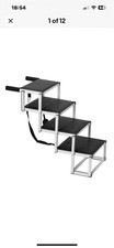 Dog Stair for Cars 4-step Folding Dog Steps Aluminum Loads up to 150 lbs