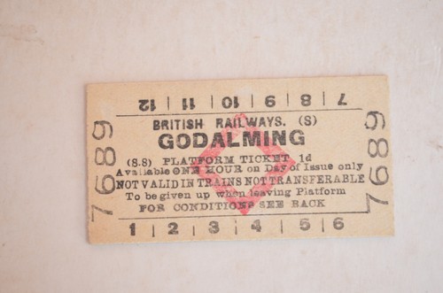 Railway platform ticket - platform, (s)