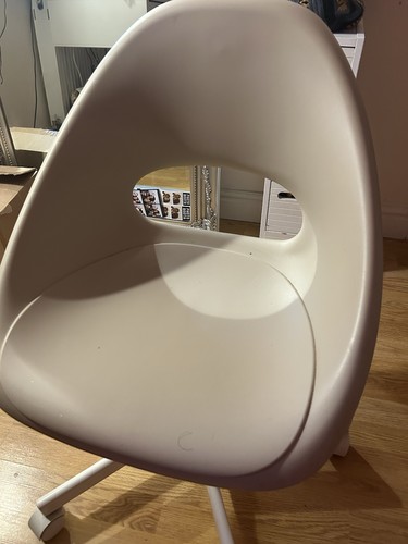 White solid armless accent - armless,