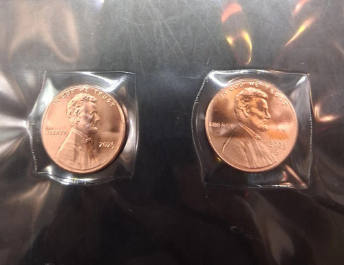 2025 lincoln penny set - p, d