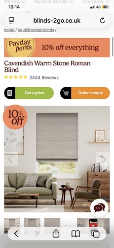 Blinds cavendish warm - go,