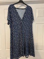 Ladies Casual Blue Dress Size