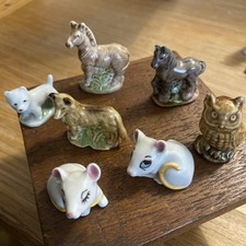 Wade Whimsies Miniature Ornament Collection.Dogs. horses owl mice some rare