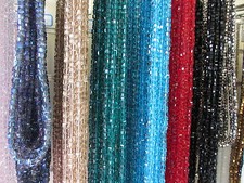 100 Square Cubic Glass Beads