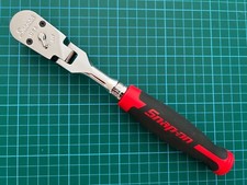 snap on tools usa 3/8" drive cynergy 100 tooth flex head chrome ratchet (6018)