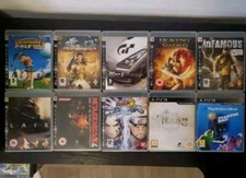 PS3 10 Game Bundle - Everybodys Golf Heavenly Sword Infamous Naruto Ni No Kuni