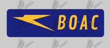 BOAC Vintage Logo Aircraft Sticker Indoor / Outdoor 1946 Speedbird