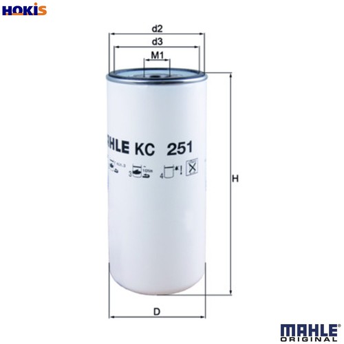 Fuel filter 251 - filter, for