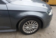 13-19 AUDI A3 8V DRIVER FRONT WING GREY LX7R