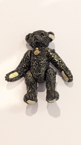 Steiff black pewter miniature - black,
