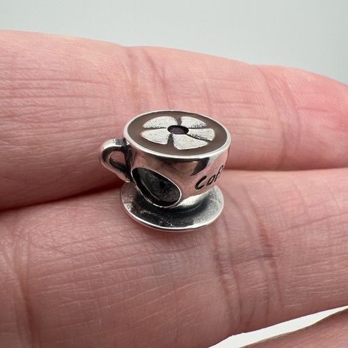 Coffee cup teacup charm - charm, for