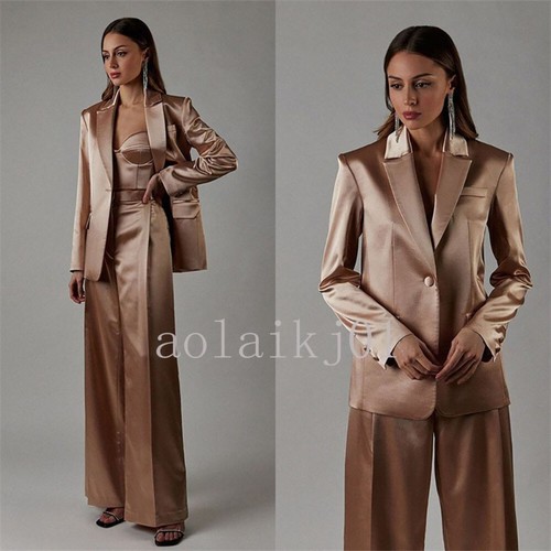 Elegant satin women suit - elegant,