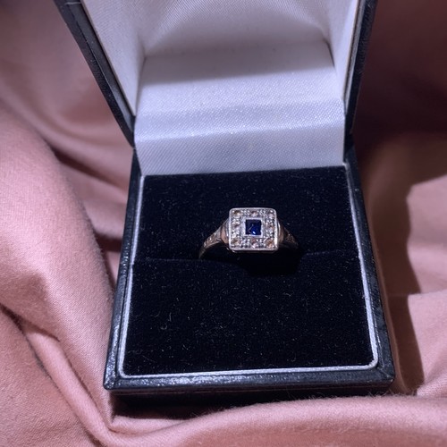 9ct gold platinum blue - 9ct, &