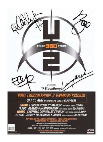 Entire group autographed - u2,
