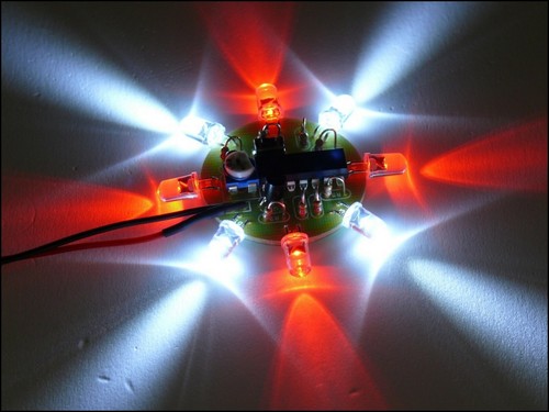 Led beacon light - light, round