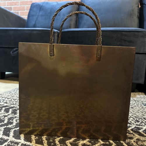 Vintage mcm brass shopping - brass,