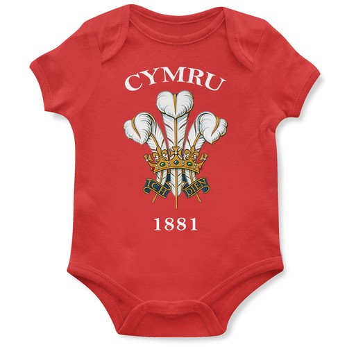 Cymru 1881 babygrow gift - 1881, rugby