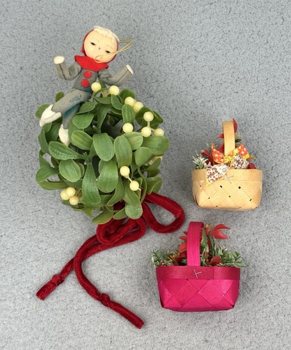 Vtg mcm christmas mistletoe - mcm,