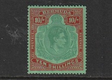 GEOVI BERMUDA 43 10/-  fresh lmm cat £75  perf 14